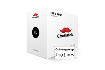 Wateroplosbare codeer etiketten 26x16 mm 1 doos a 20 rollen Wateroplosbare codeer etiketten 26x16 mm 1 doos a 20 rollen